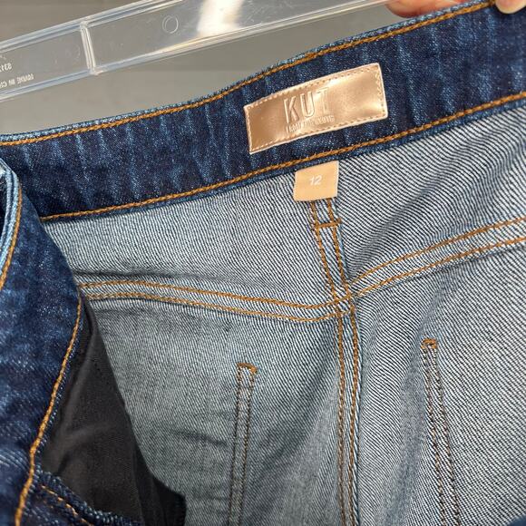 Kut From the Kloth Reese High Rise dark wash Ankle Jeans Size 12 - Picture 5 of 6